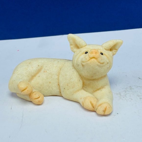 Quarry Critters stone figurine Patch Pig NIB piggy - Picture 2 of 5